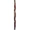 Ekena Millwork Peralta Medallion (Canopies up to 4 5/8"), 17 3/4"OD x 3 1/8"ID x 1"P, Burnished Mahogany Crackle CM17PEBMC - alternate 2